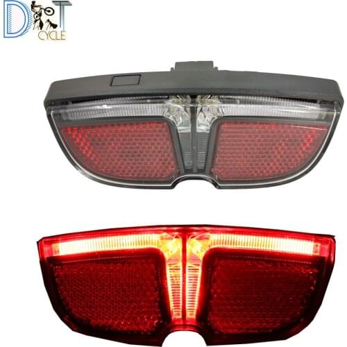 Ebike 6V Taillight eBike Brake Rear Tail light LED Warning Lamp For Bafang BBS01B BBS02B BBSHD Mid Drive Motor safe Night Light