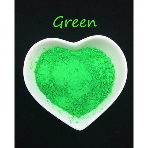 Green Neon Powder Ombre Fluorescent color Gradient Fluorescence Effect Gradient Pigments Dust Ombre Neon Pigments for nail art