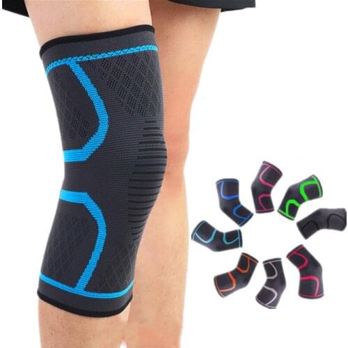 1PCS Fitness Running Cycling Knee Support Braces Elastic Nylon Sport Compression Knee Pad Sleeve for Basketball Volleyball Sport