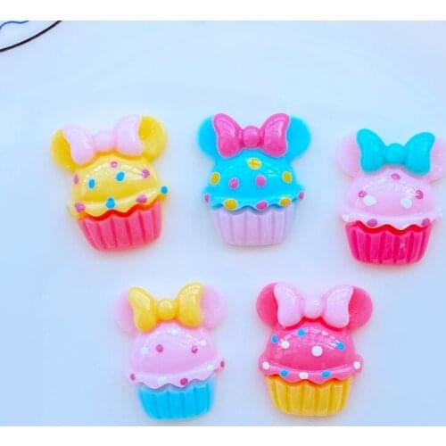 10/20Pcs Lovely Mini Cake Resin Flatback Cabochon Scrapbook Kawaii DIY Embellishments Accessories L94