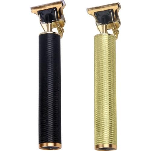 2pcs Hair Trimmer Rechargeable Metal Retro Engraving Hair Clipper Professional Electric Hair Clipper Salon Shaver Hair Clipper