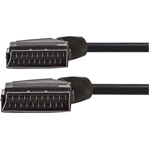 21-pin RGB Scart cable scart to scart cord lead 1.5M male to male (all 21-pin wired,shielded) Nickel-plated for Scart devices