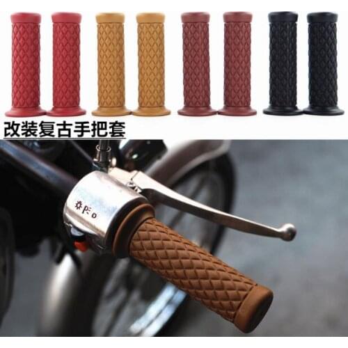 7/8" Comfort Motorcycle Hand Grips Cool Motorcycle Handlebar for Cafe Racer Bobber Clubman Custom
