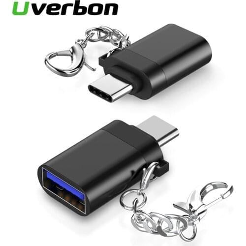 USB C OTG Adapter Fast Speed 5Gbps/S USB 3.0 to Type C Converter Adapter Cable with Chain for For Macbook pro Air Samsung USB-C