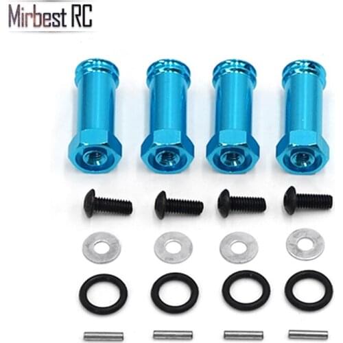Aluminum Wheel Hex Hub M12 12mm, M30 30mm Extension Adapter x 4 Longer Combiner Coupler For 1/10 RC Car Upgraded Parts HSP SCX10