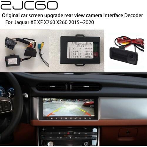 Car Rear Reverse Bakcup Camera Auto Digital Decoder Box Interface Adapter For Jaguar XE XF X760 X260 2015~2020