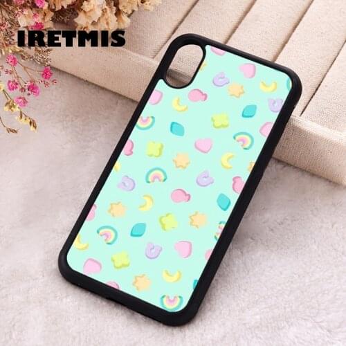 Iretmis 5 5S SE 2020 Phone Cover Case for iPhone 6 6S 7 8 Plus X Xs XR 11 12 Mini Pro Max Rubber Silicone Lucky Charms pattern