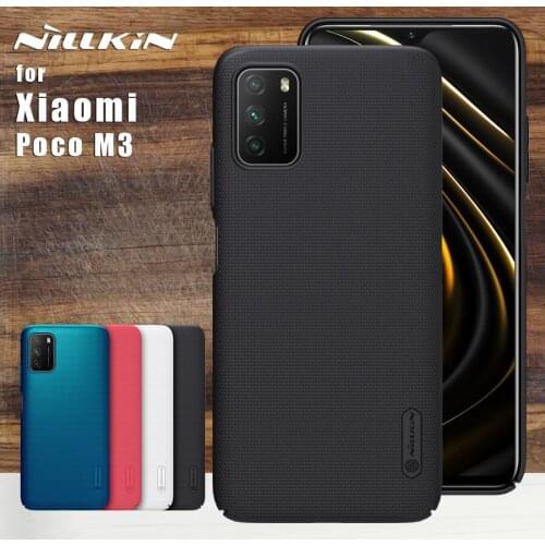 Nillkin For Xiaomi Poco M3 case Frosted full 360 Phone Case Lens Protective Back Cover For Xiaomi Poco M3