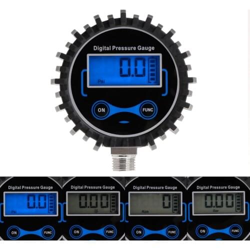 Digital Tire Pressure Gauge Car Truck Auto Motorcycle Tyre Air PSI Meter Pressure Monitor 0-230PSI 1/4" NPT