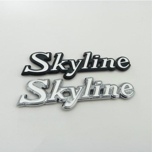 For Nissan GTR Skyline Emblem Badge Logo Rear Trunk Side Fender Nameplate C110 KPGC110 GC110 Kenmeri