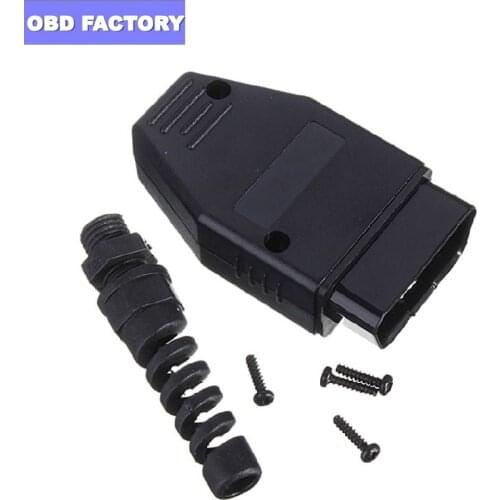 Hot Sale OBD2 Tool Standard Plug Shell For Protocols OBDII EOBD J1962 OBD2 16Pin Male Plug Connector Interface Free shipping