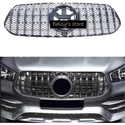 GT GTR grille Suitbale for M ercedes Benz GLE Class W167 2019+ front mesh grille Without emblem