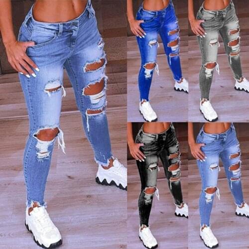 Hengsong Womens Ripped Jeans