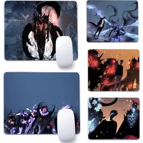 Solo Leveling Anime Cool 22x18cm Mouse Pad Computer Small Mouse Non-slip Pad Desktop Keyboard Pad Office Mouse Mat