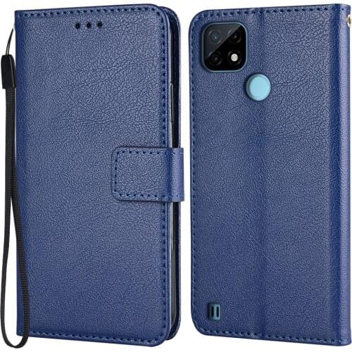 Leather Wallet Case for On Realme C21 RMX3201 6.5'' Flip Case Real me C21 Capa Book casefor Realme C21 c 21 Cover case