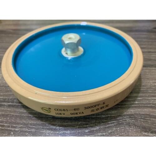 Round ceramics Porcelain high frequency machine new original high voltage CCG81-6U 3000PF-k 10KV 90KVA