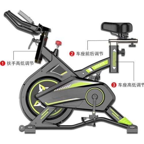 Indoor Cycling Bike Low-Noise Belt Drive System Spinning Bicycle Adjustable Handlebars & Seat Fitness Bike Ab Trainer Load 150KG