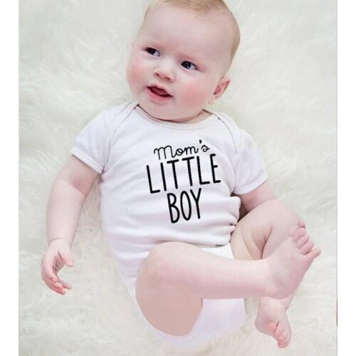 Cute Newborn Infant Baby Rompers Summer Short Sleeves Boys Girls Jumpsuit Onesie Cotton Moms Little Boy Playsuit Clothing 0-24M