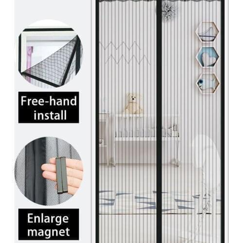 Anti Mosquito Nets Curtains for Doors Summer Anti Fly Bug Insect Magnetic Automatic Closing Screen Kitchen Mesh Door Curtains