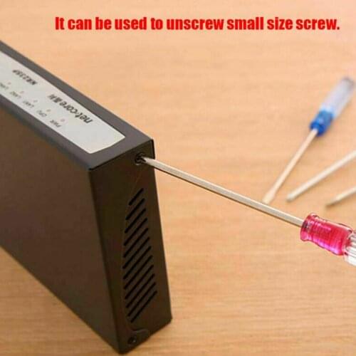 5Pcs Home Repair Tools Set Screwdriver Plastic + Metal Small Precision Flat-blade/Cross Screwdriver 125mm