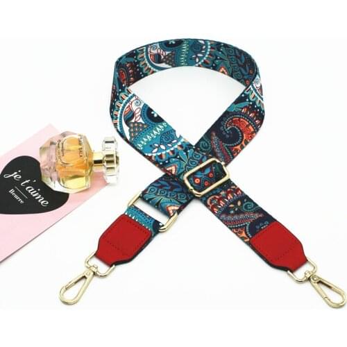 3.8cm Wide Nylon Belt Bag Strap Colorful Bag Accessories Replacement Women Handbag Adjustable Shoulder Crossbody Strap KZ151358