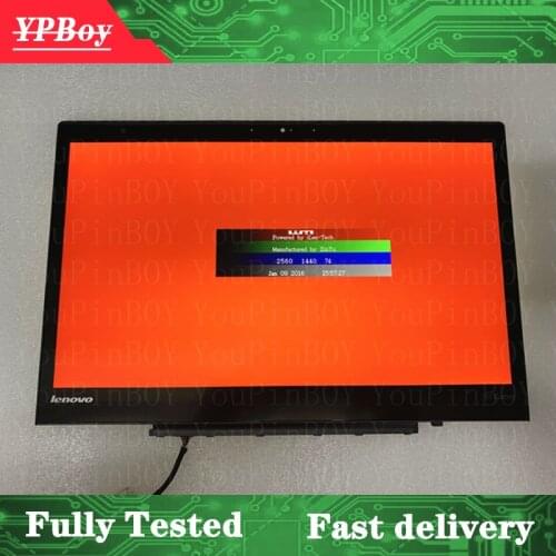New 14.0" For Lenovo ThinkPad X1 Carbon 3rd Gen LP140QH1-SPA2 WQHD 2560X1440 LCD Display Touch Screen Digitizer Assembly 00HN827