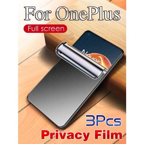 OnePlus 9Pro Privacy Screen Protector For One Plus 8Pro Anti-Peeping Hydrogel Film OnePlus9R 1+8T 1Plus 8 1+9 Soft Invisible