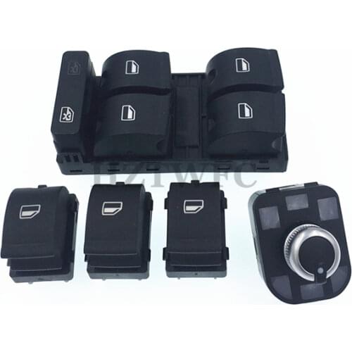 Power Electric Master Window Mirror Control Switch 8E0959851 8E0959855 4F0 959 565 For AUDI A4 S4 B6 B7 RS4 SEAT Exeo
