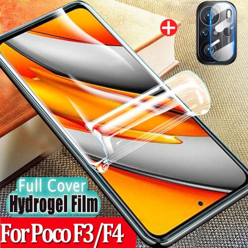 Soft Hydrogel Film For Poco X3 M3 Screen Protectors Xiaomi Poco X3 NFC Ultra Accessories Anti-Scratch Not-Glass Front Movie Pocophone X3 2020 Poko Poxo Little X 3 Hydrogel Poco-X3-NFC Screen Protector