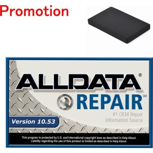 Auto repair alldata software Alldata V10.53 Mi/tchell od 5 car repair software usb hard disk vivid workshop data 49in 1tb