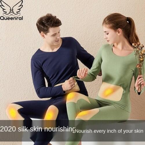 Queenral Long Johns For Male Female Thermal Underwear Set Warm Winter Thermal Clothing Men Woman Plus Size M - XXXL Thermal Suit