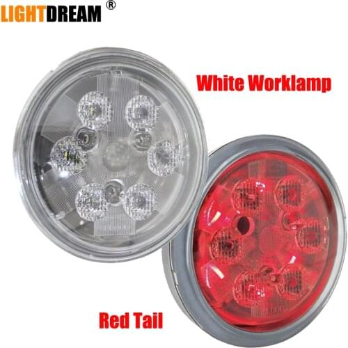 36 Par Led Work Light With Red Tail Light For John Deere Tractor , Case IH, Caterpillar Wheel Loader, New Holland Tractors