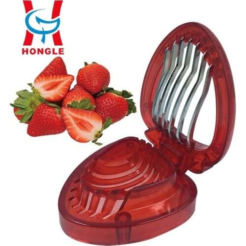 Strawberry cutter, fruit divider, stainless steel fruit cutter, pattern slicer, kitchen tool