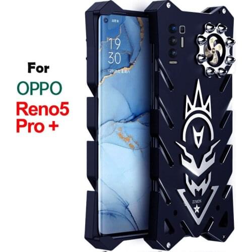 Luxury Bulllet Metal Armor Case For OPPO Reno 5 Pro Case Shockproof Aluminum Reno 5K Cover Coque For OPPO Reno 5 Pro + 5K Funda