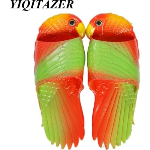 YIQITAZER 2018 Lovely Sweet Soft Water Home Bird Slippers Woman,Summer women slippers Girl Shoes Casual indoor slippers