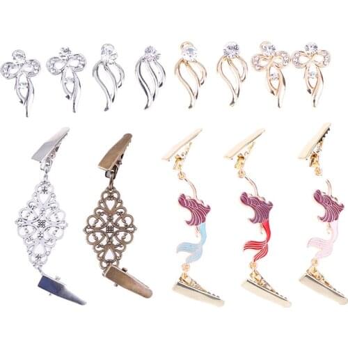 Women Cardigan Sweater Blouse Pin Shawl Brooch Clips Shirt Collar Retro Duck Clip Winter Charm Accessories Hot Sale