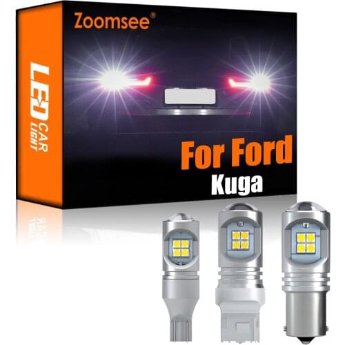 Zoomsee 2Pcs White Reverse LED For Ford Kuga 2008-2012 Canbus Exterior Backup Error Free Rear Tail Bulb Light Vehicle Lamp Parts