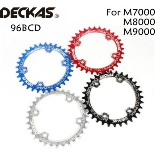 Deckas Round 96BCD Chainring MTB Mountain 96bcds Bike Bicycle 32T 34T 36T 38T Crown Plate Parts For M7000 M8000 M4100 M5100