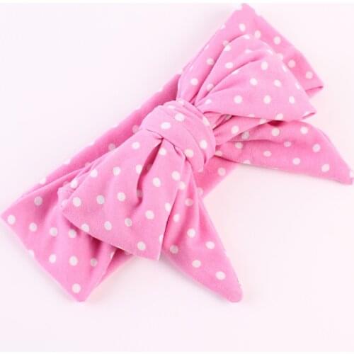 1PC Big Bow Headwrap Baby Headband Top Knot Headbands Over Sized Bow Hair Turban Newborn Head Band Girl Large Hair Bows