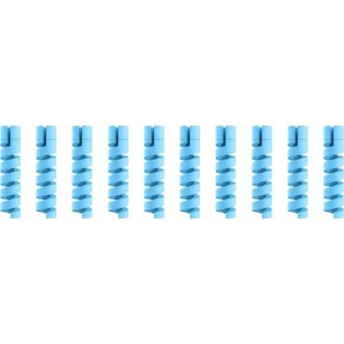 10 Pcs Charging Cable Protector Winder Wire Cord Saver For Apple iPhone USB Charger Cable Cord Spiral USB Protective Sleeve