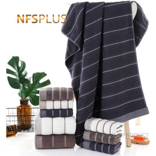 3 Pack Cotton Towels Set White Coffee Dark Blue 1PC Bath Towel For Adults 2PCS Hand Face Towels For Bathroom Beach Travel Sport