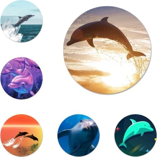 58mm cute dolphin Badge Brooch Pin Accessories For Clothes Backpack Decoration gift