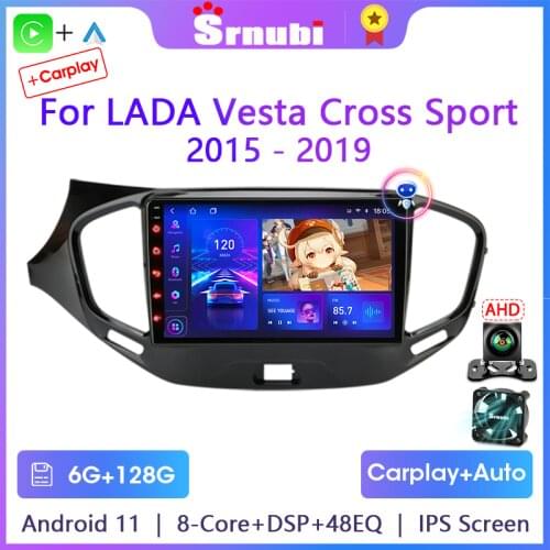 Android 10 2 Din Car Radio For LADA Vesta Cross Sport 2015 - 2020 car stereo Multimedia Video Player Navigation GPS WiFi RDS DVD