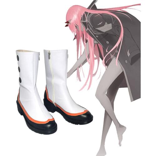 COSZTKHP 2019 New Darling in the franxx cosplay ichigo hiro zero two Shoes 02 Boots japanese cosplay shoes adult women Men 35-46
