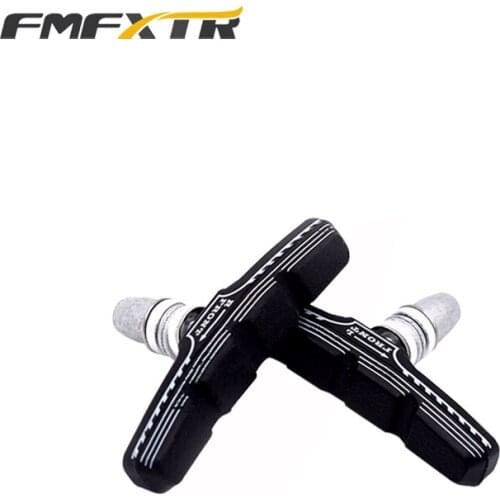 FMFXTR One Pair Mountain Road Bike Brake pads MTB Bicycle Braking V-Brake Holder Shoes Rubber Blocks Durable Cycling Accessories