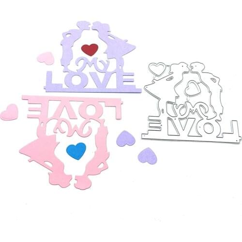 Julyarts LOVE Metal Cutting Dies Scrapbooking Moldes Scrapbook Paper Craft Knife Mould Blade Punch Stencils Dies