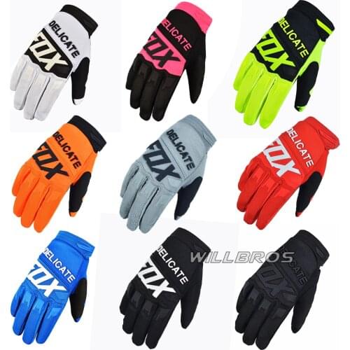Motocross Racing Delicate Fox Gloves Motorbike Moto Street Guantes MX Dirt Bike Mountain Bicycle Offroad Luvas Mens Woman Unisex