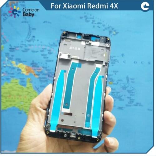 For Xiaomi Redmi 4X Hongmi 4X Front Bezel Frame Faceplate Housing Case With Adhesive Sticker LCD Housing Frame