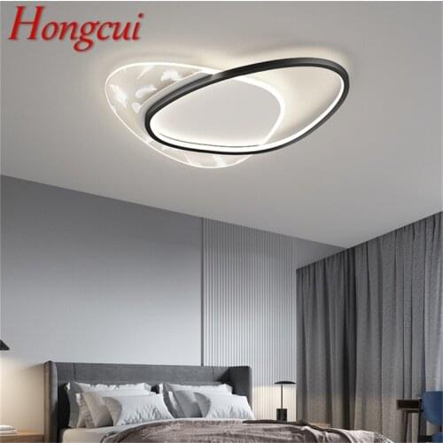 Hongcui Nordic Ceiling Light Modern Simple Lamp Fixtures LED 3 Colors Home For Living Dining Room