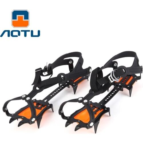 Ice claw outdoor professional ice climbing anti slip shoe cover snow claw anti slip nail ice claw 10 teeth manganese